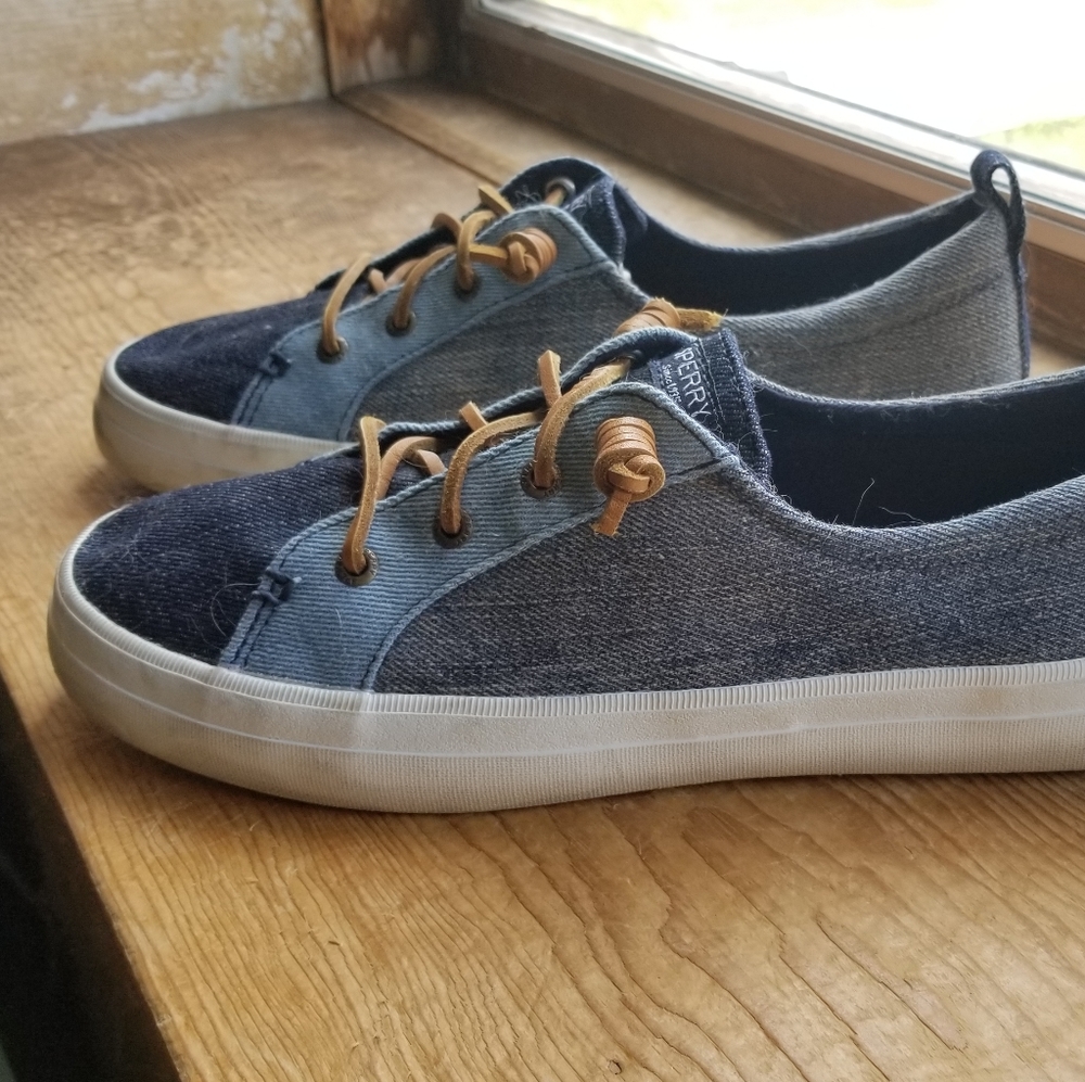 Sperry Top Slider Crest Vibe Denim Womens 9.5M